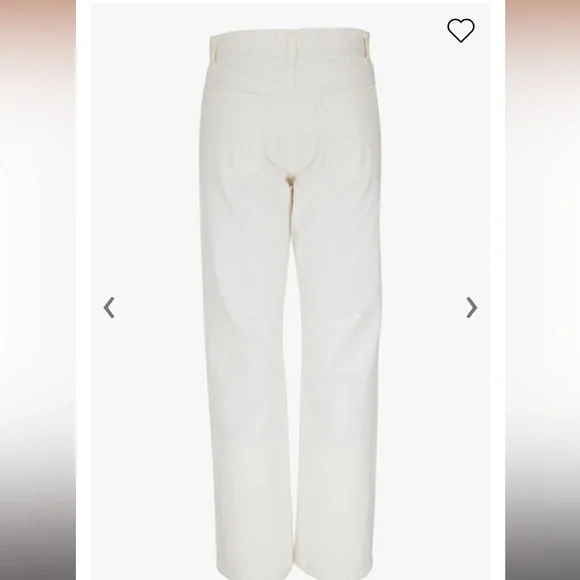 NILI LOTAN Juliet Cream wash button fly jeans - Picture 4 of 12